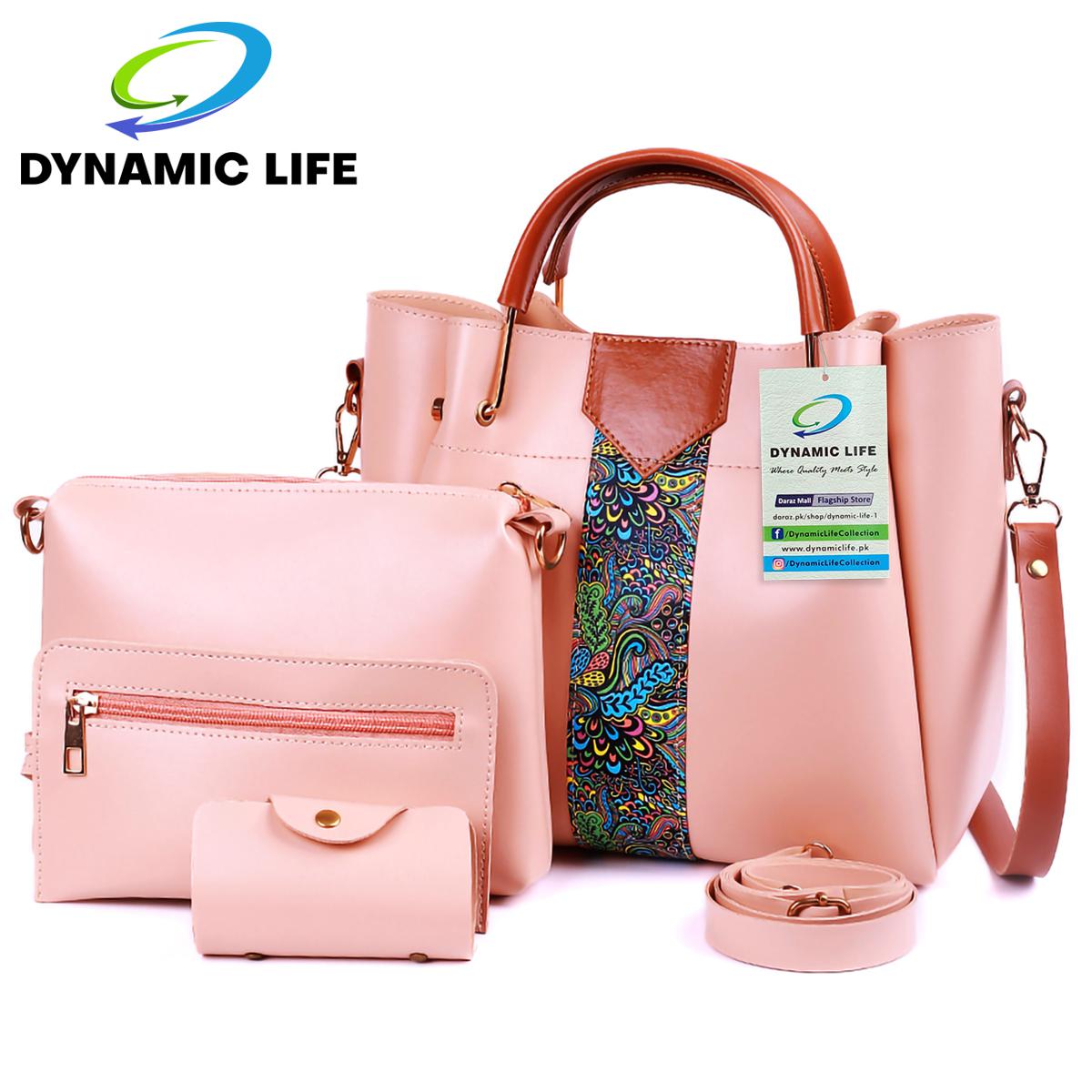 Buy Kr 4 Pcs New Arrival Shoulder Leather bags For Girls
