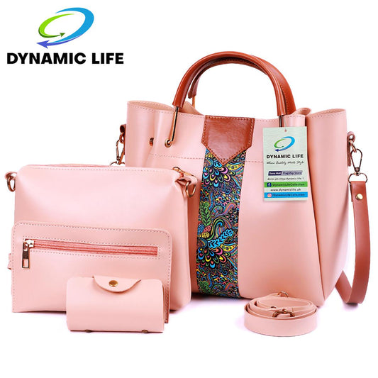 Buy Kr 4 Pcs New Arrival Shoulder Leather bags For Girls